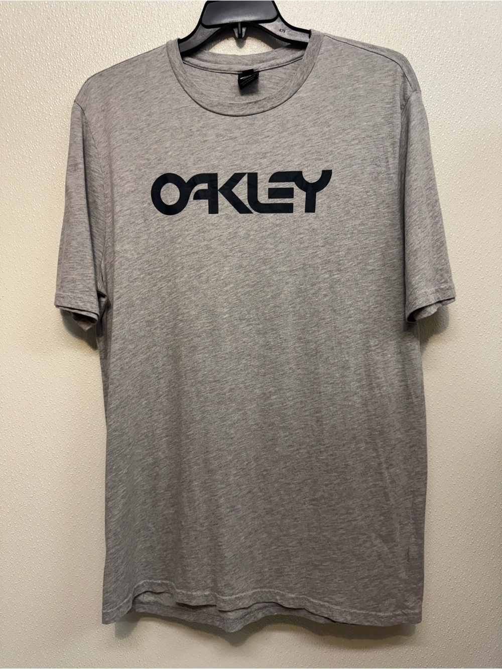 Oakley Men's Heather Gray Logo Short Sleeve Tee